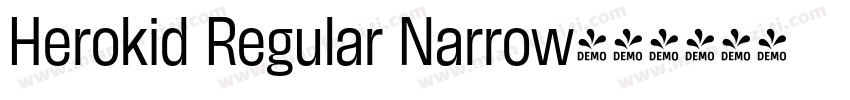 Herokid Regular Narrow字体转换